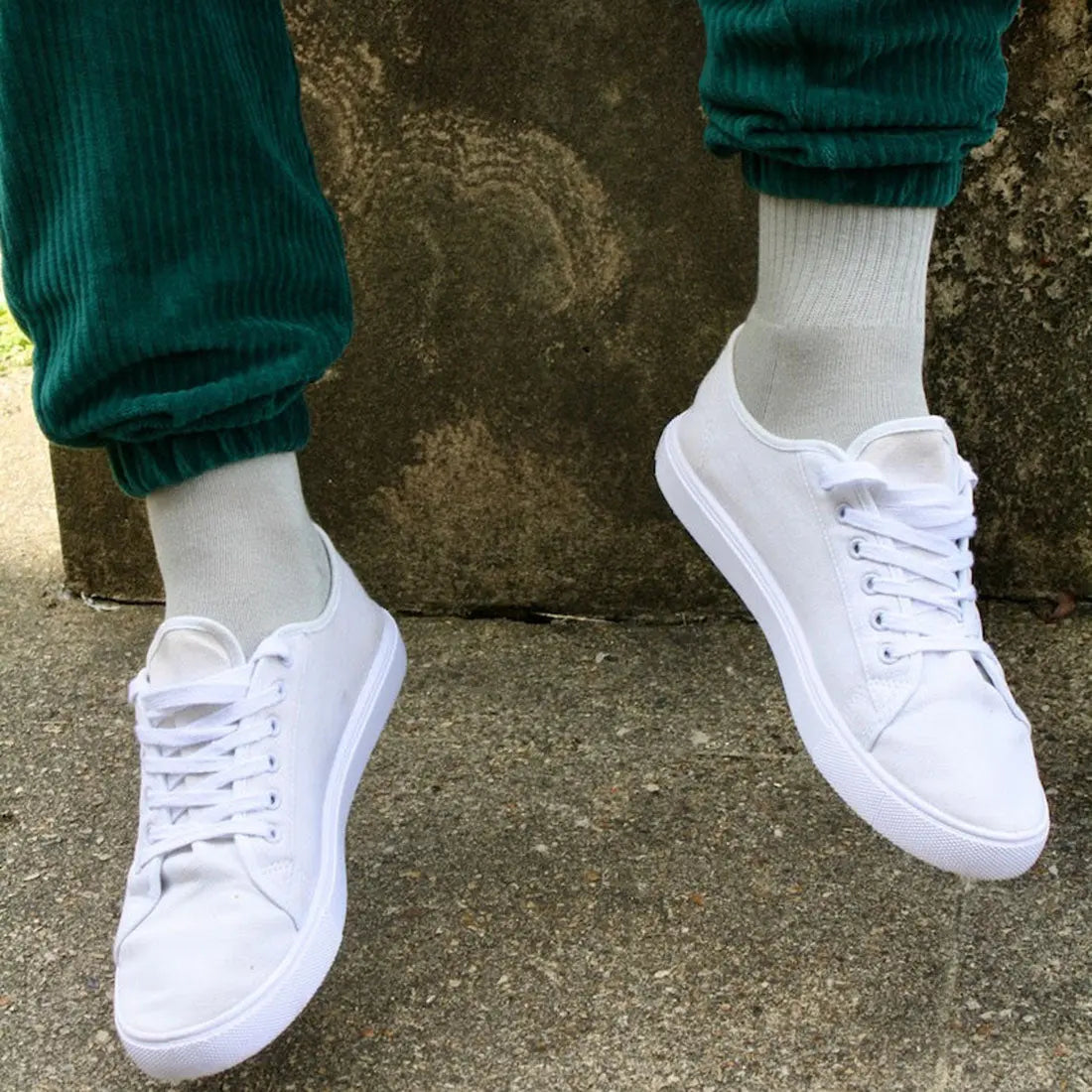 Light Grey Athletic Bamboo Socks Swole Panda
