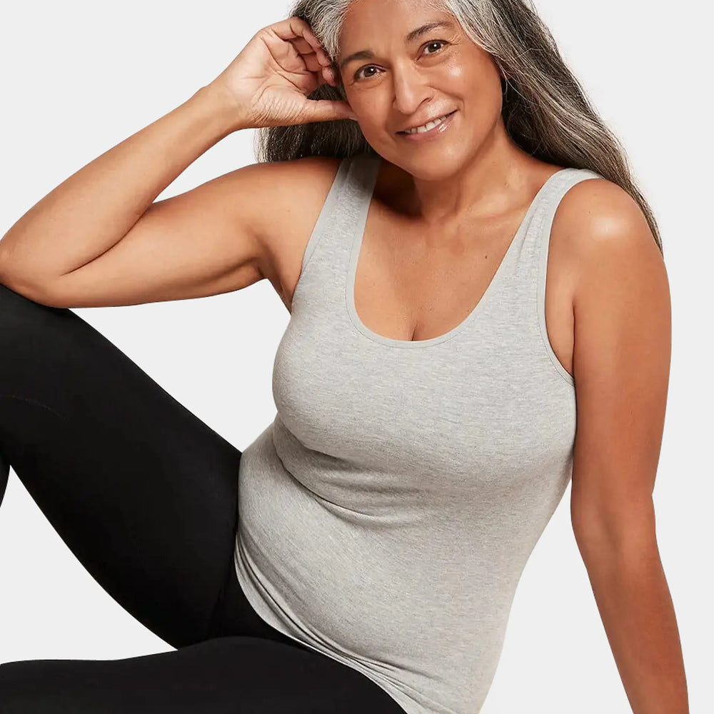 Light Grey Bamboo Women's Tank Top Boody