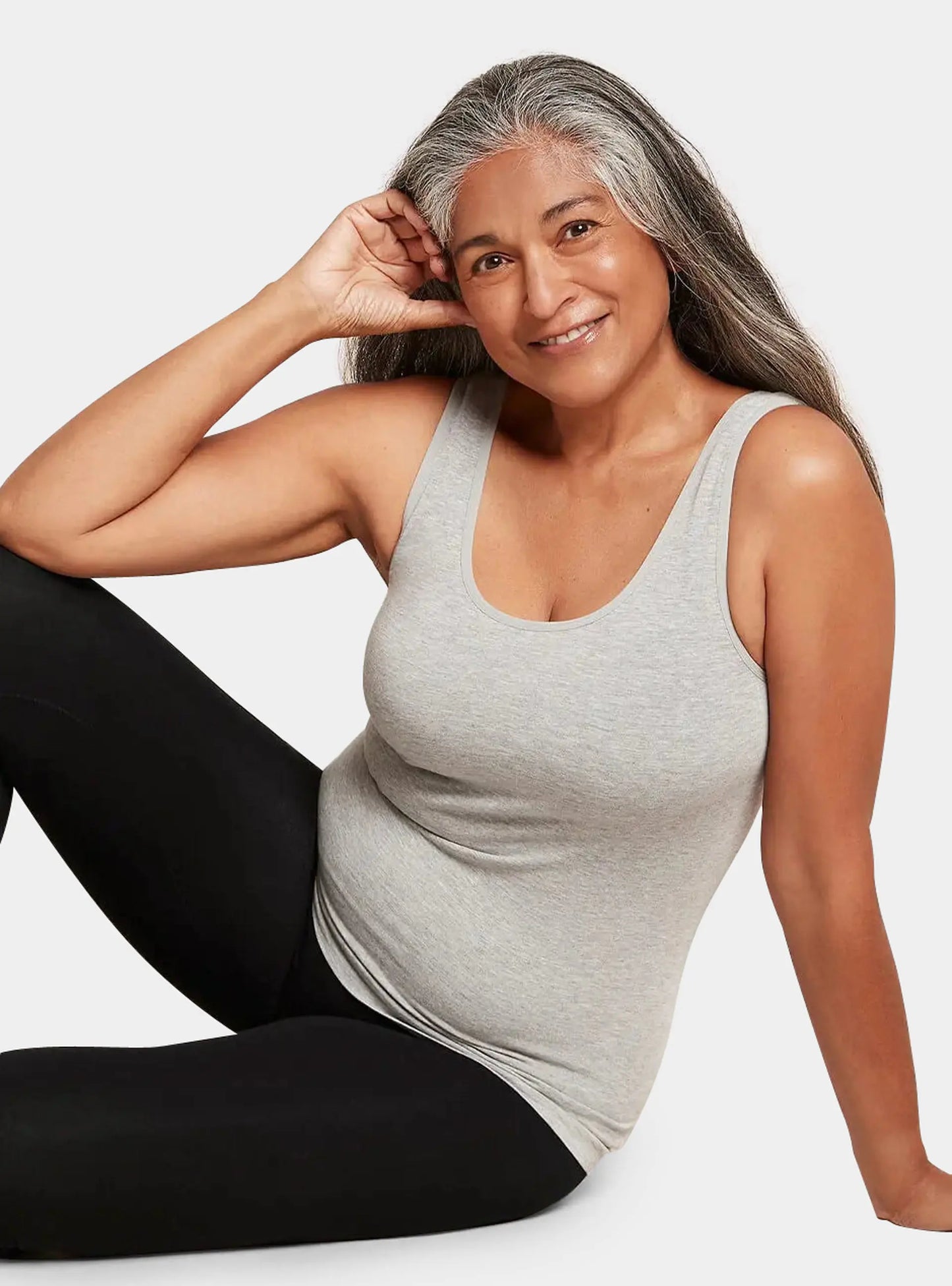 Light Grey Bamboo Women's Tank Top Boody