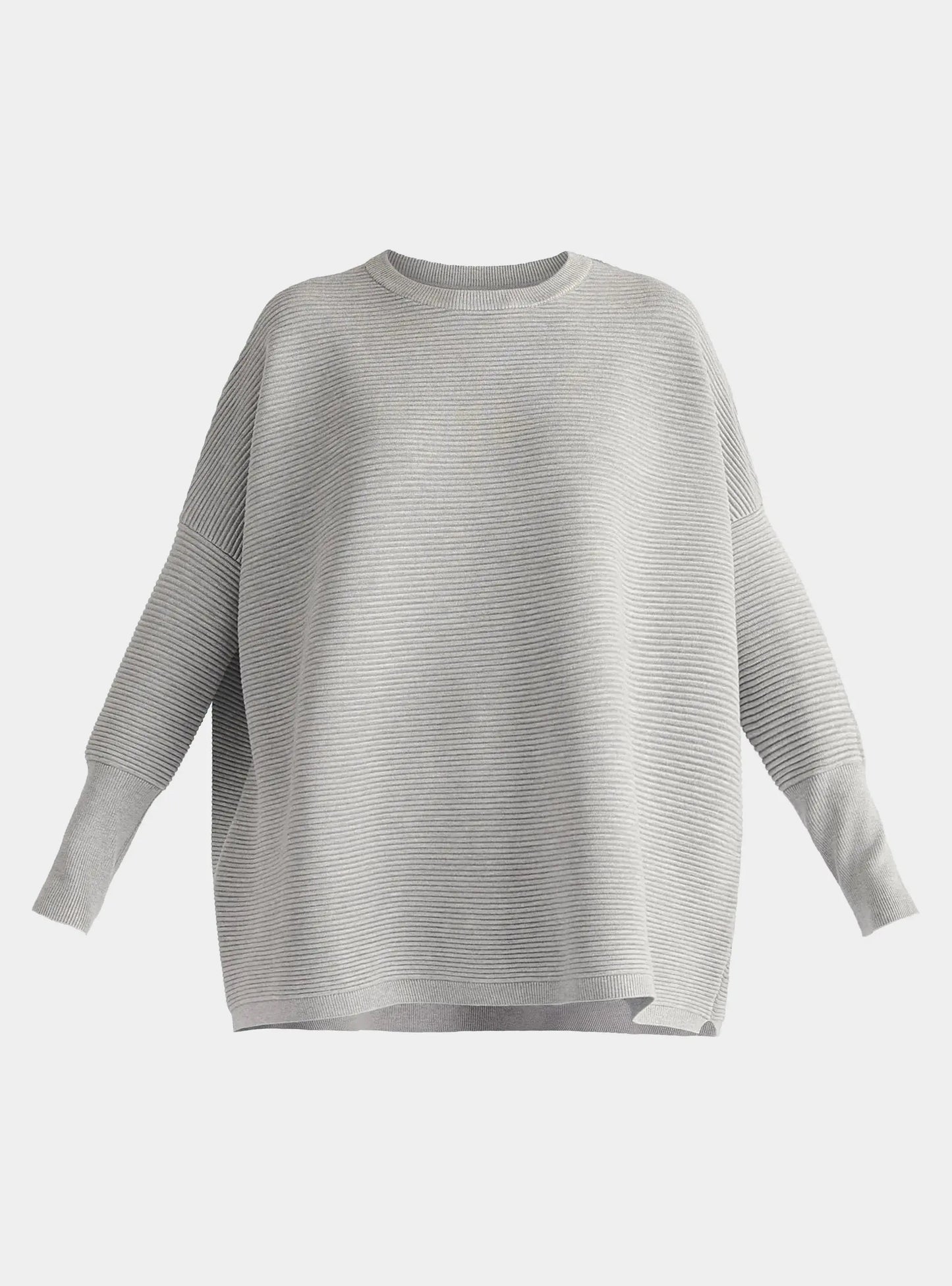 Light Grey Paisie Ribbed Jumper Paisie