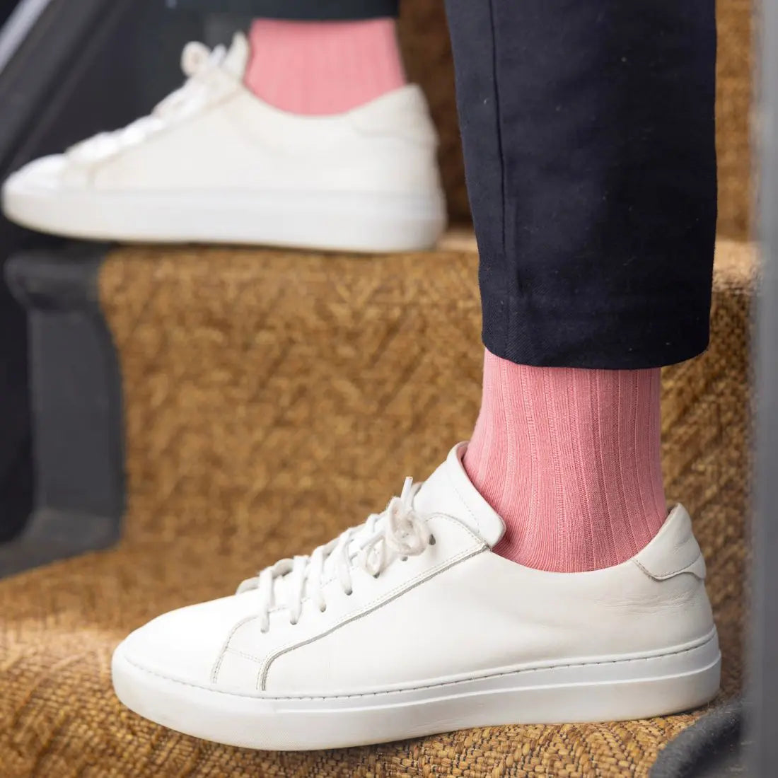 Light Pink Bamboo Socks Swole Panda