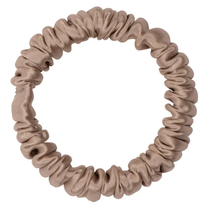 Light Tan Silk Scrunchie - Skinny DREAMSILK