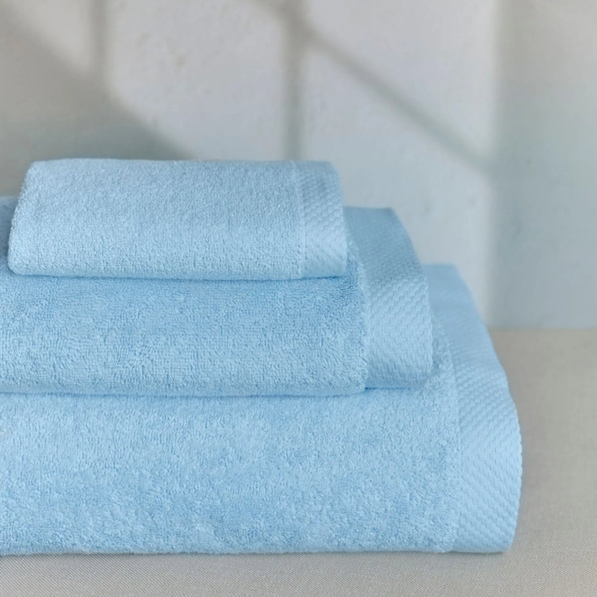 Light blue Luxus Bath Towels Torres Novas UK