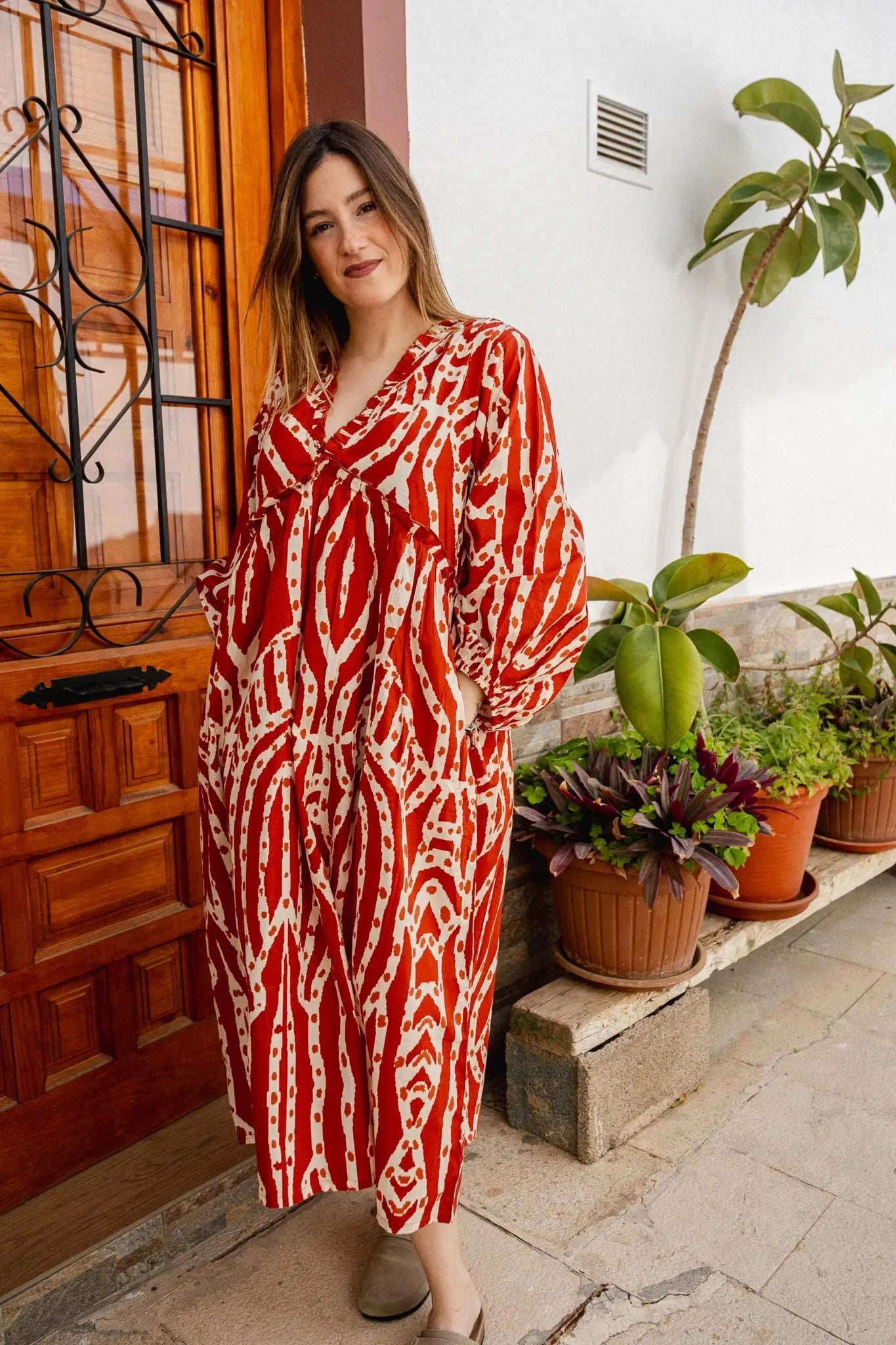 Lightweight Summer Wave dress Naree Clothing