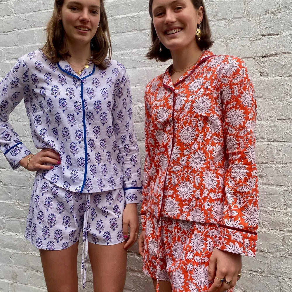 Lilac Bloom Shorts Pyjama Set Madder & More