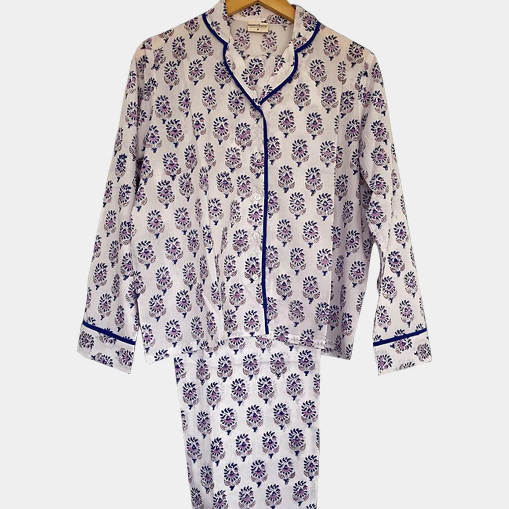 Lilac Bloom Women's Pyjama Trouser Set Madder & More