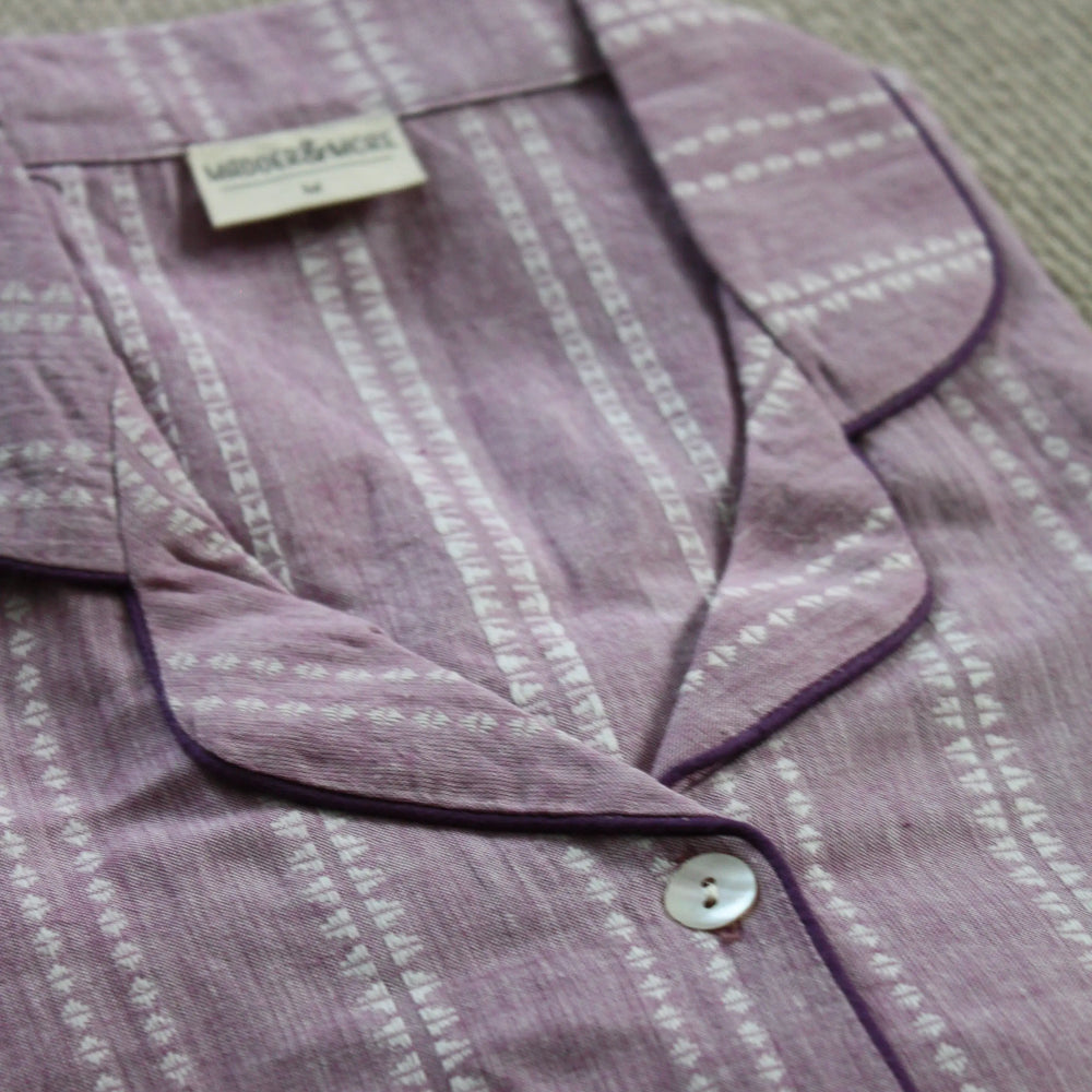 Lilac Handloom Women's Pyjama Trouser Set Madder & More