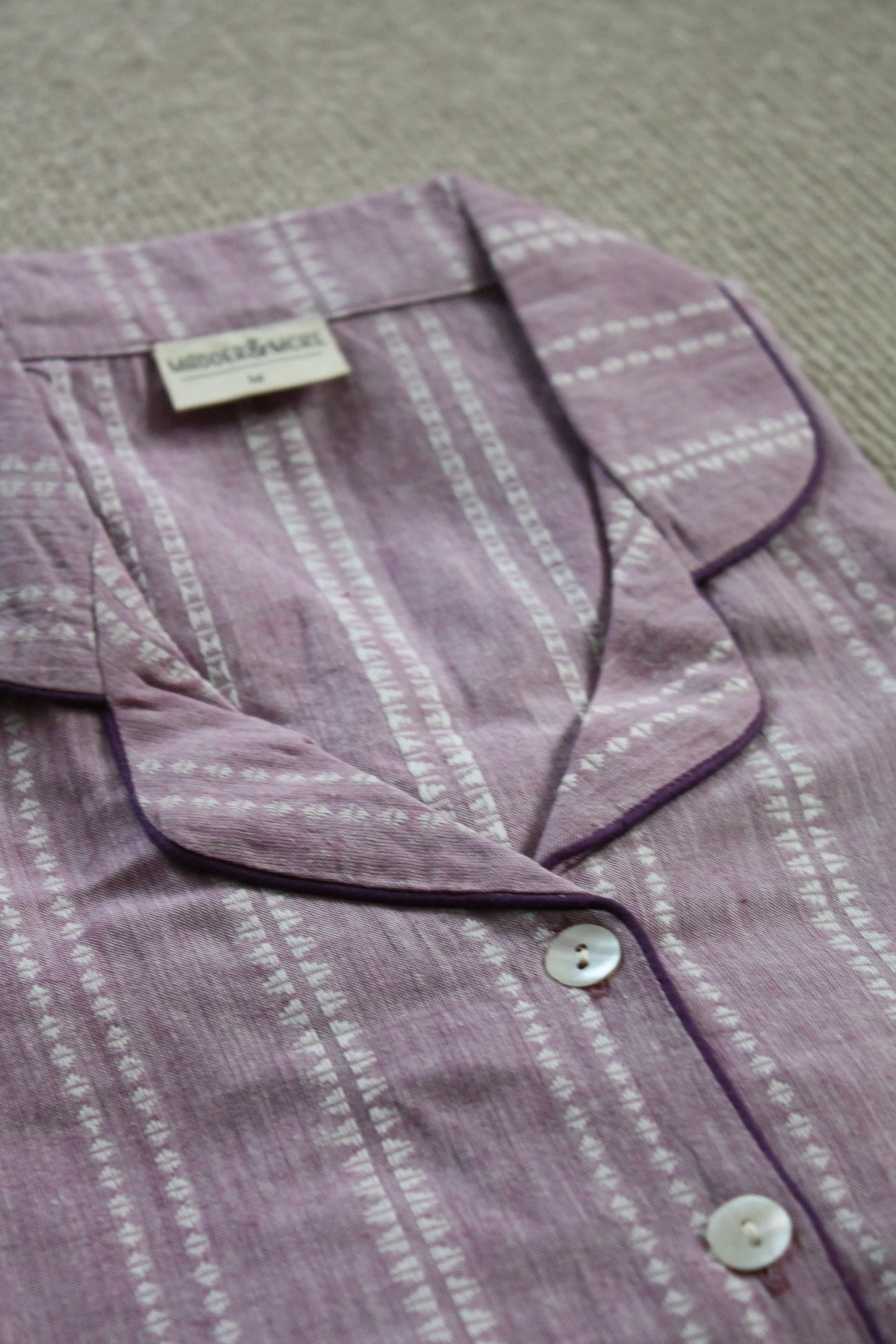 Lilac Handloom Women's Pyjama Trouser Set Madder & More