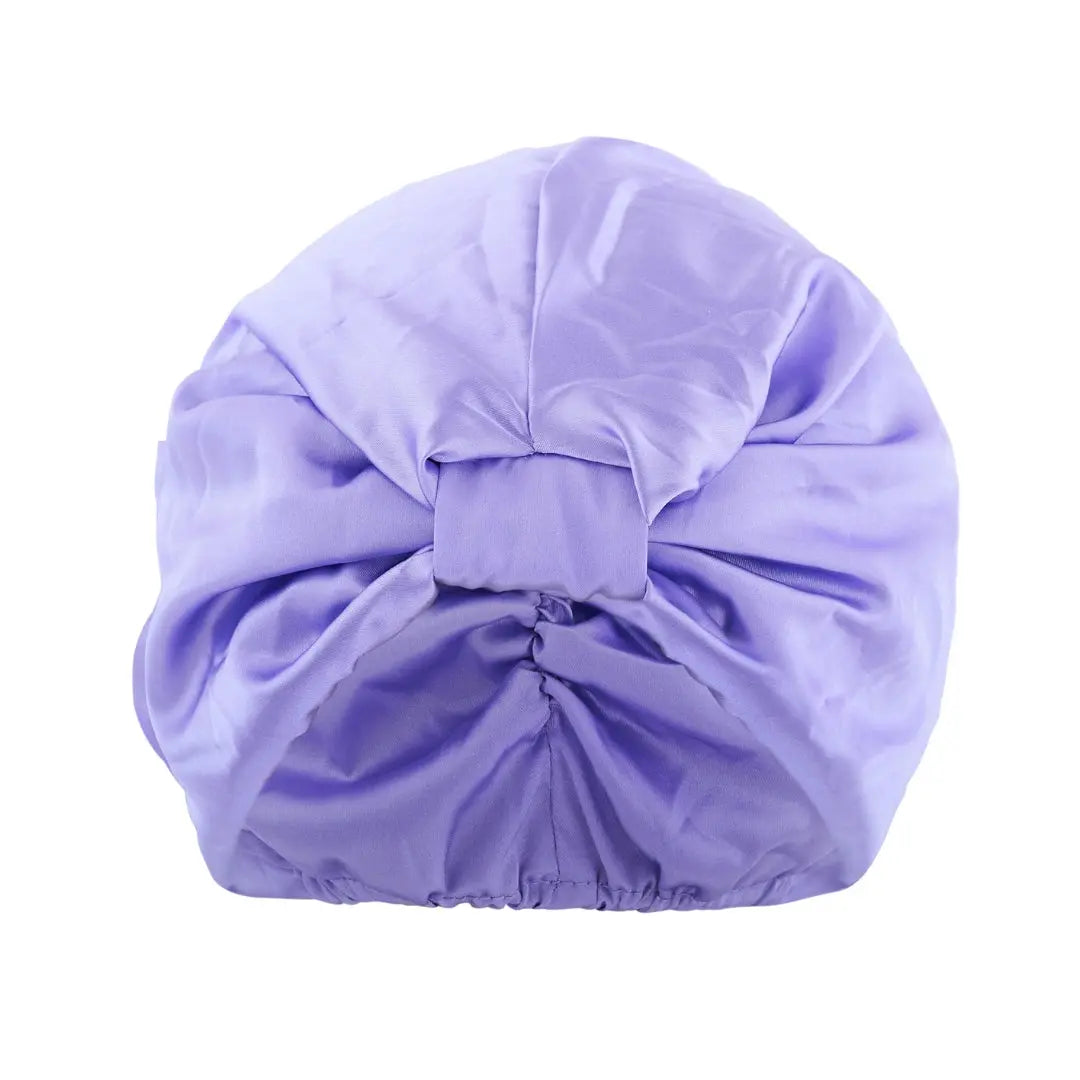 Lilac Satin Sleep Turban SMUG