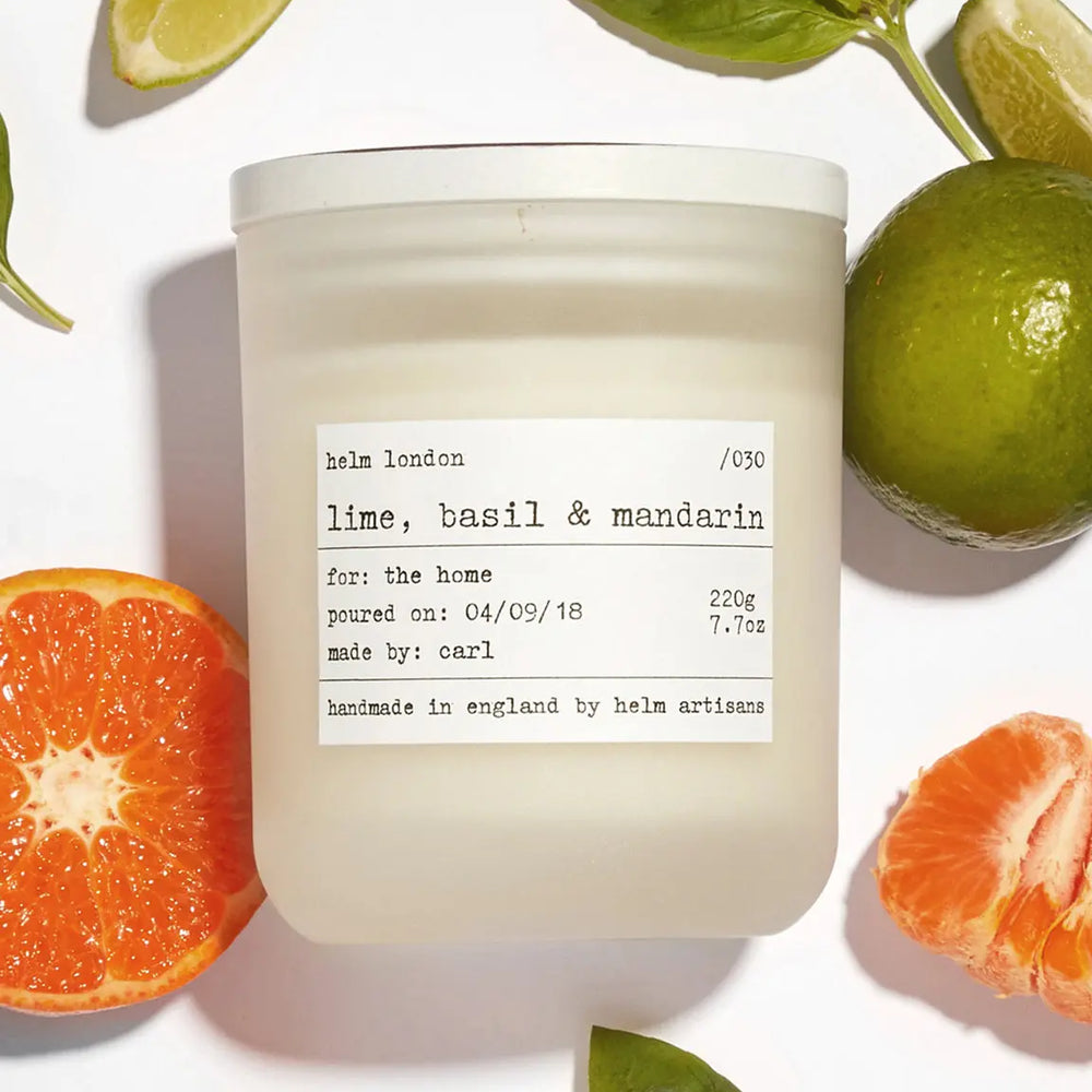 Lime Basil & Mandarin Luxury Candle Helm London