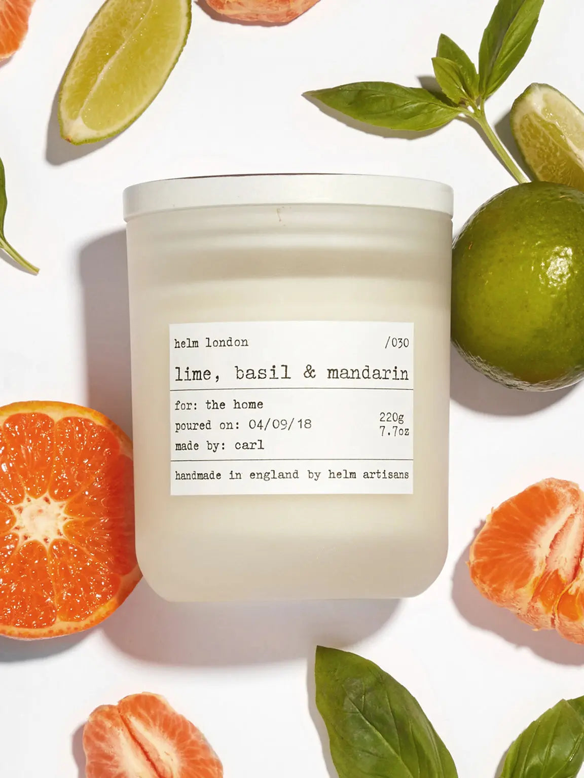 Lime Basil & Mandarin Luxury Candle Helm London