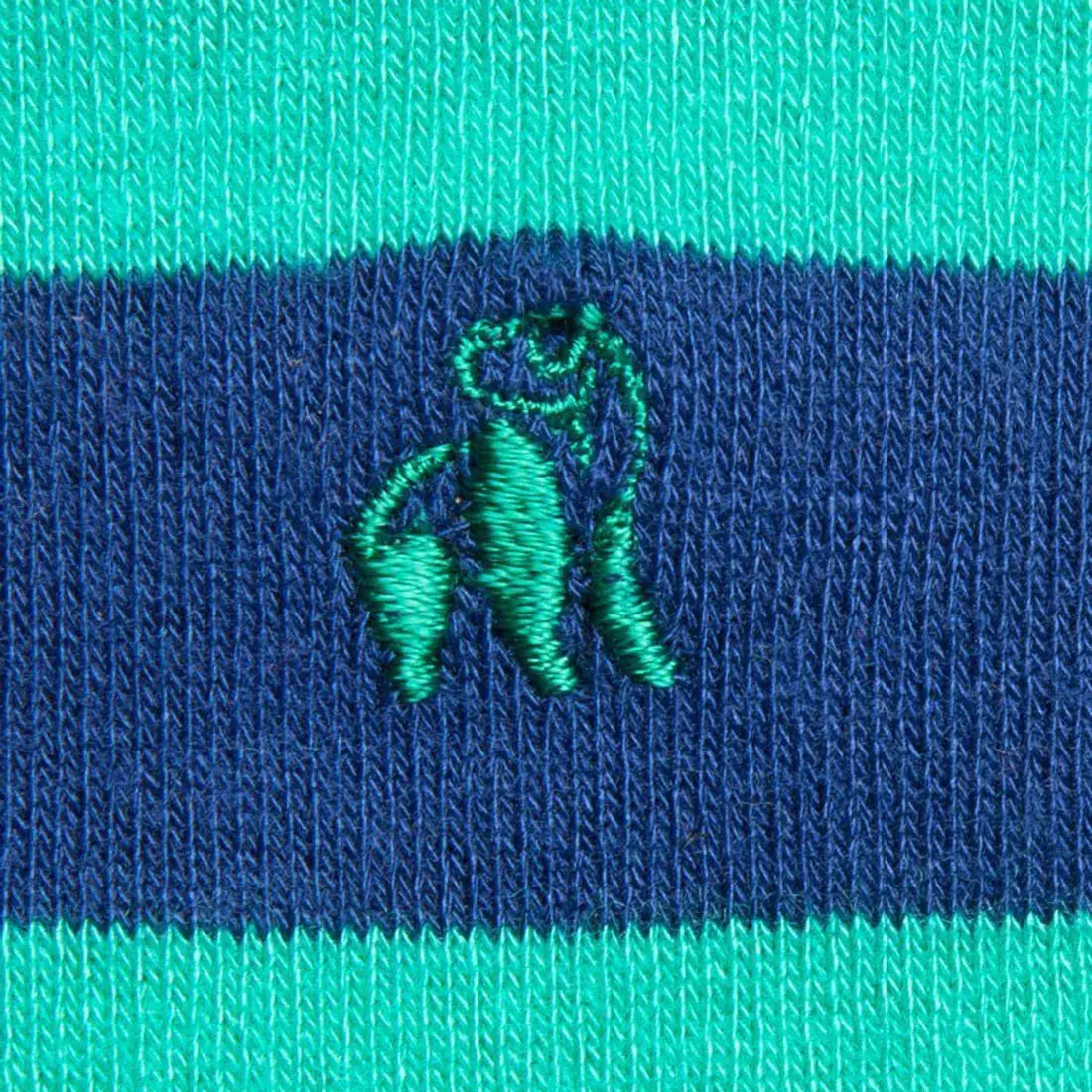 Lime Green Striped Bamboo Socks Swole Panda