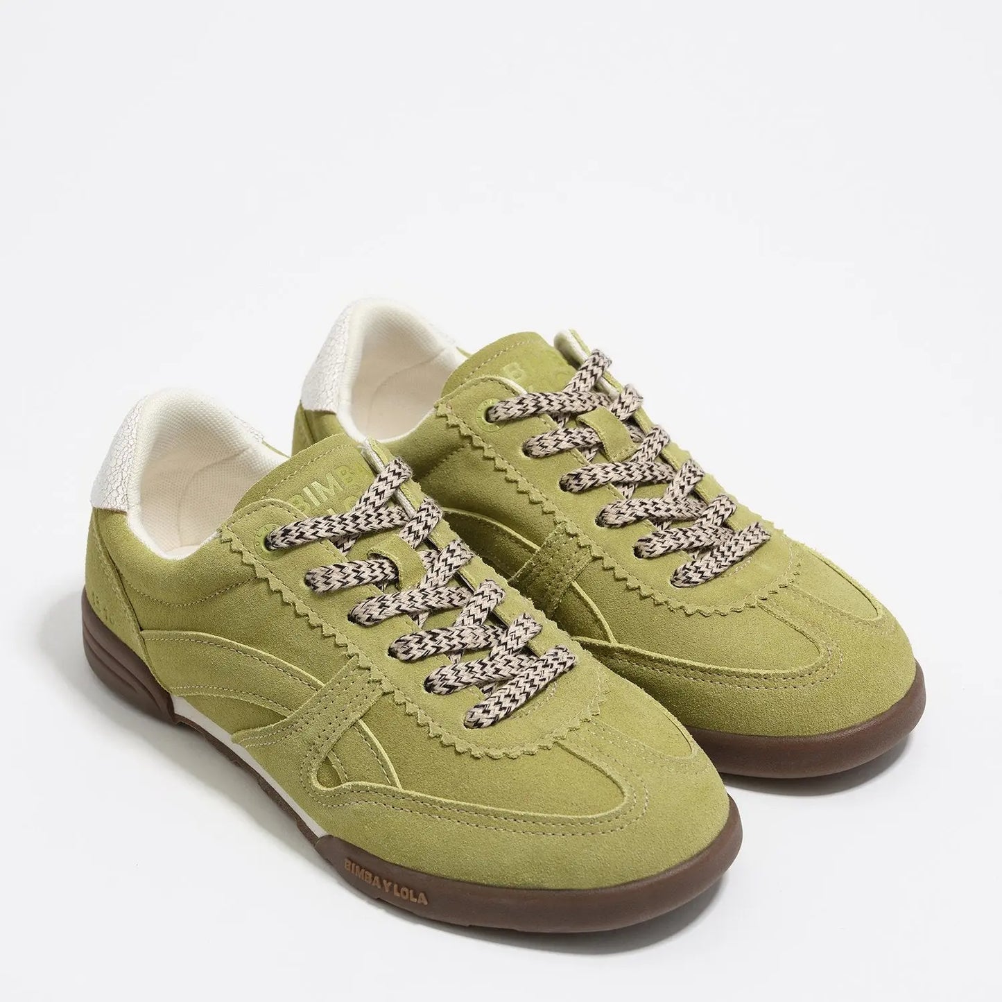 Lime split leather 13 16 Indoor sneaker Bimba y Lola UK