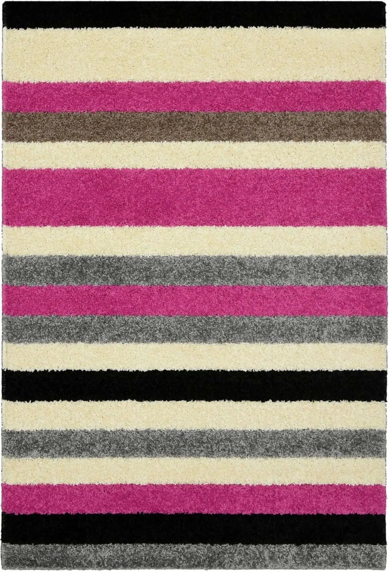 Linea Striped Pink Washable Rug The Rugs