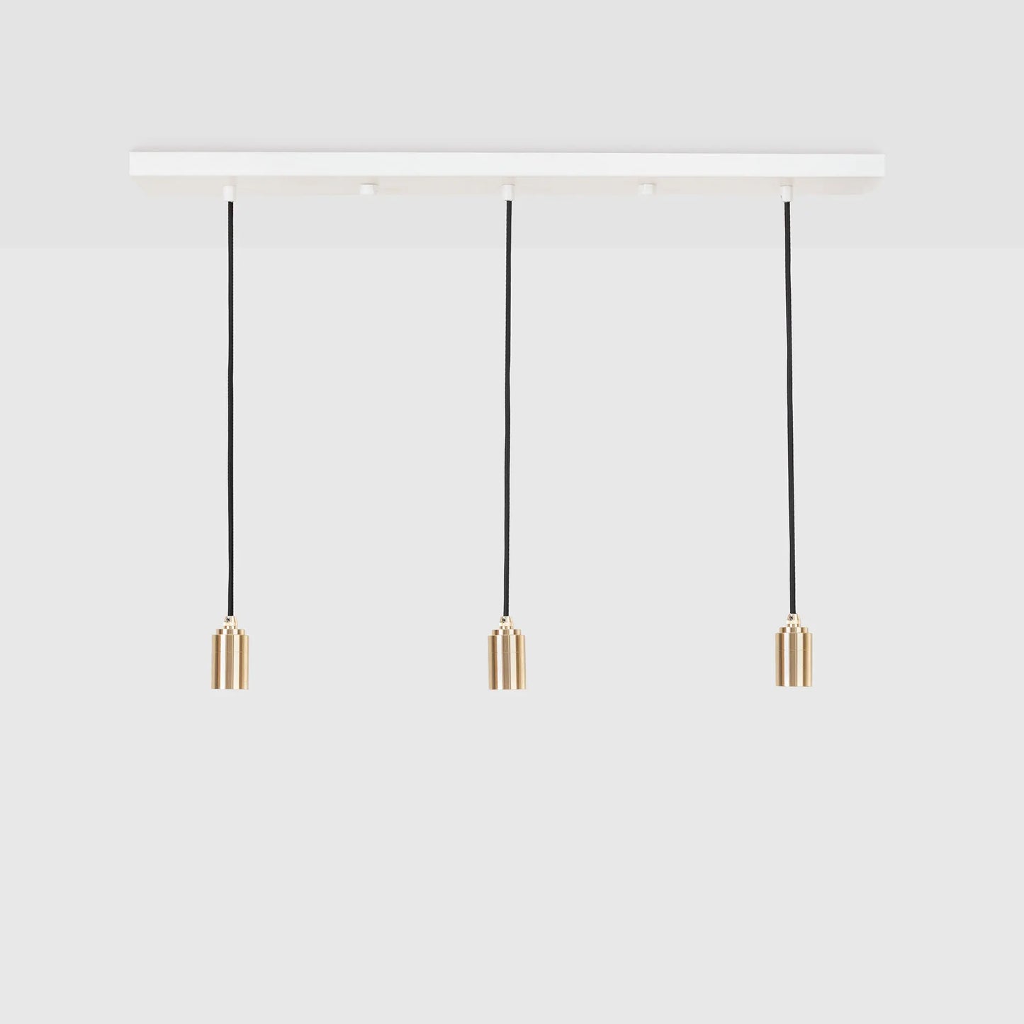 Linear Triple Pendant in Brass Tala