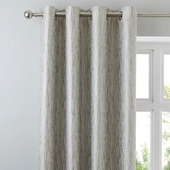 Linear Waves Eyelet Curtains Dunelm