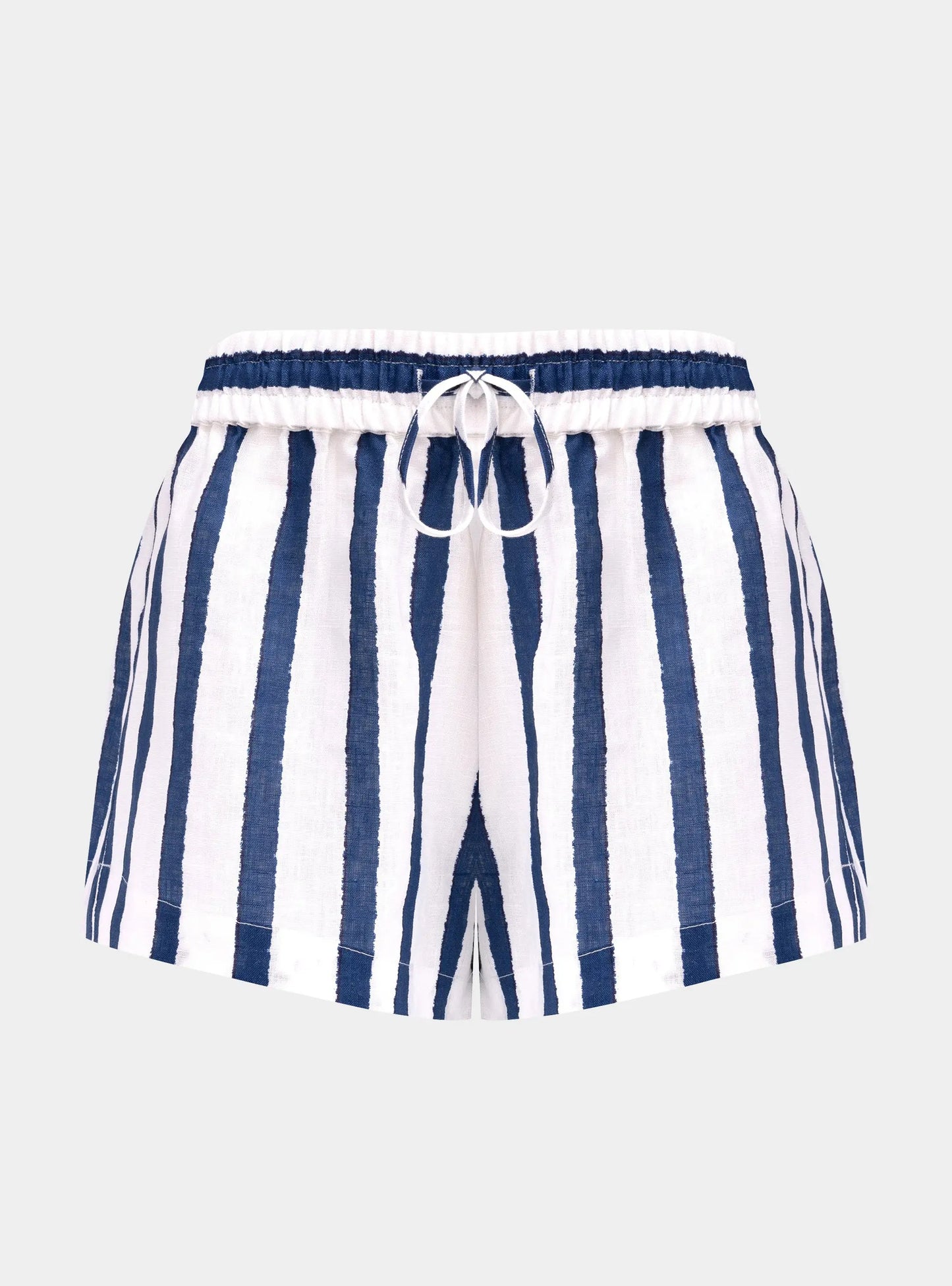 Linen Spirit Shorts Nautical Print NOKAYA
