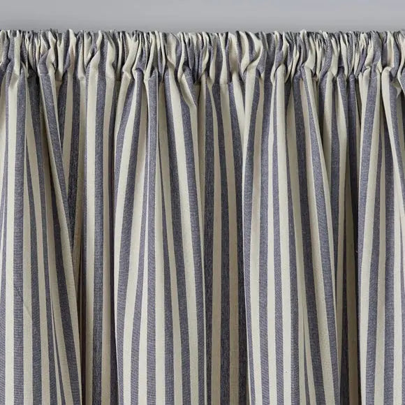 Linford Stripe Unlined Slot Top Curtains Dunelm