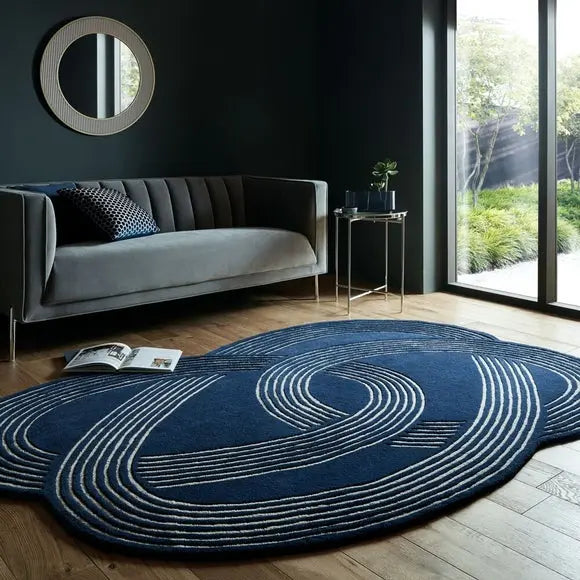 Link Loop Wool Oval Rug Dunelm
