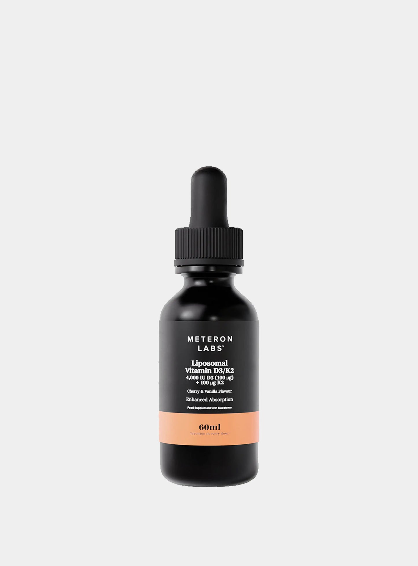 Liposomal Vitamin D3/K2 Liquid - Bone & immune health - 60ml Meteron Labs