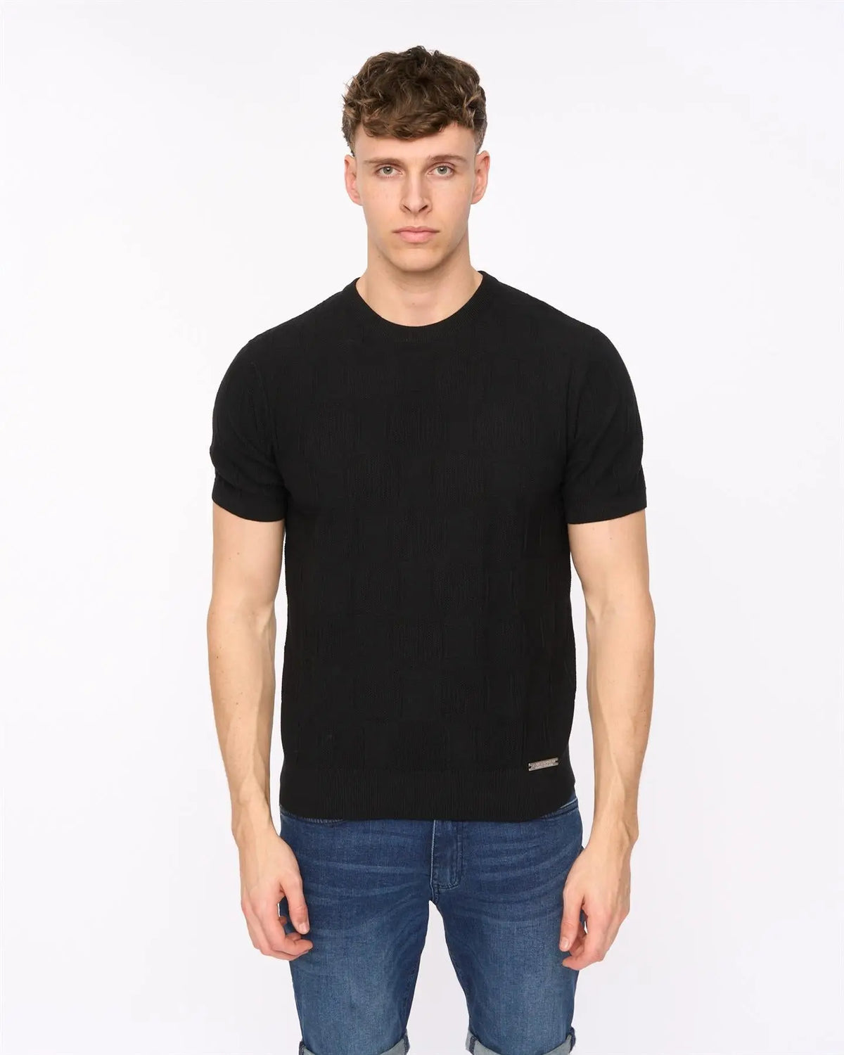 Littleton Knit T-Shirt Black Duck and Cover