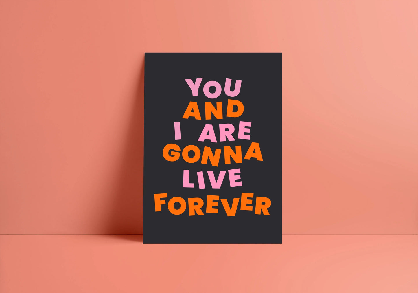 Live Forever (Oasis inspired) A4 Lyric Print whowhatclaireart