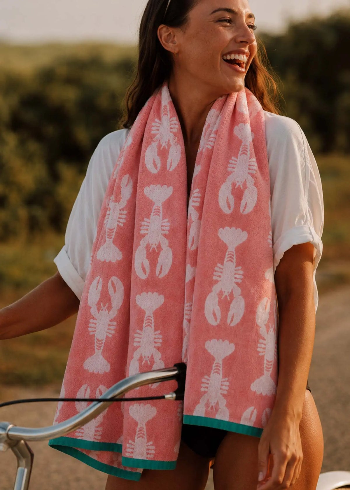 Lobsters Organic Cotton Towels (Pink) Anorak