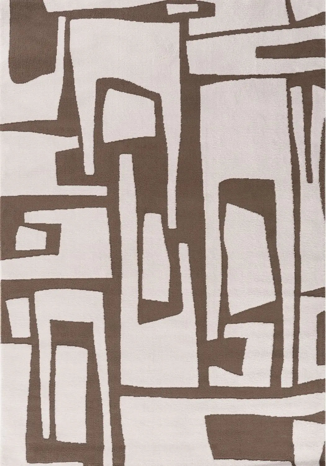 Loft Abstract Brown Rug The Rugs