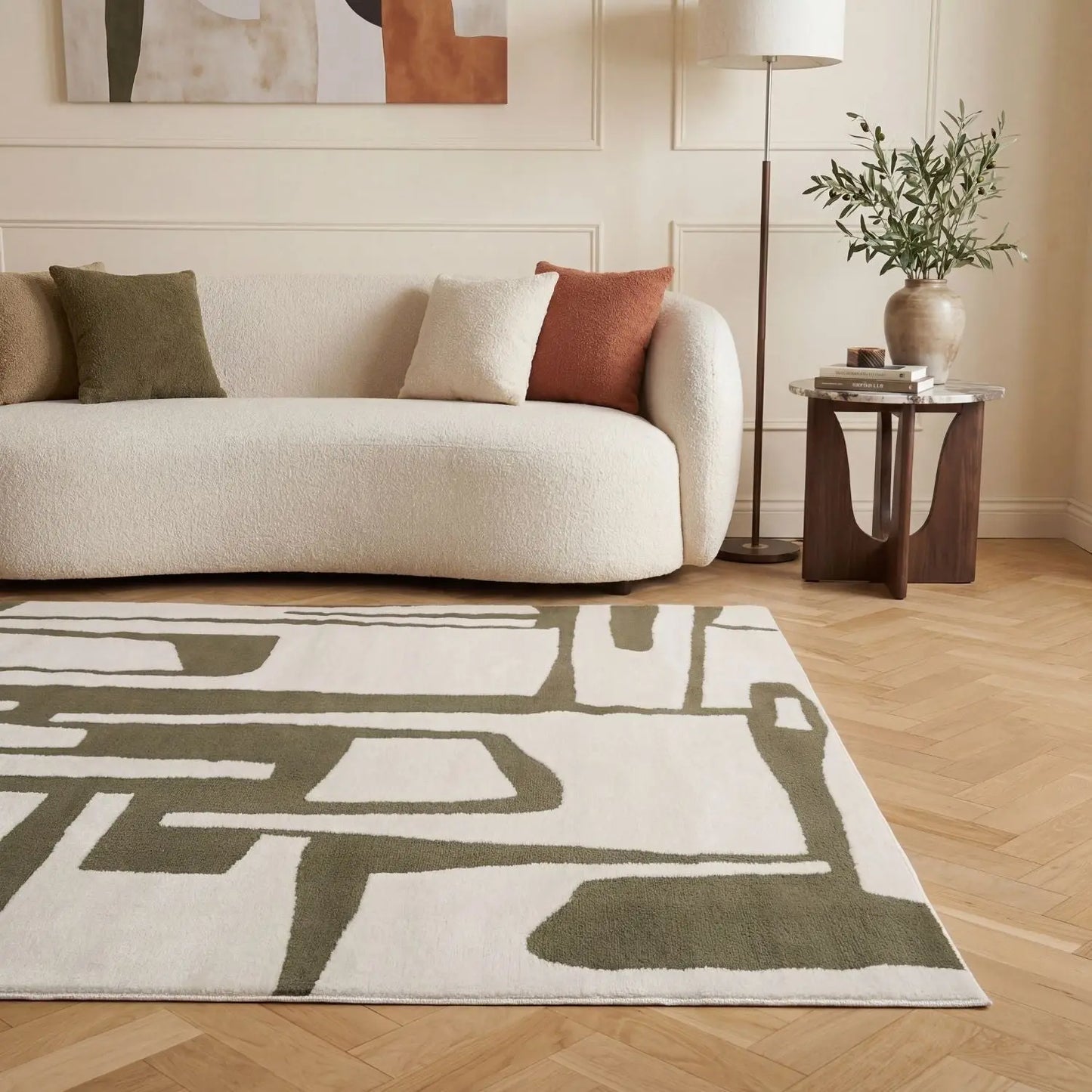 Loft Abstract Green Rug The Rugs