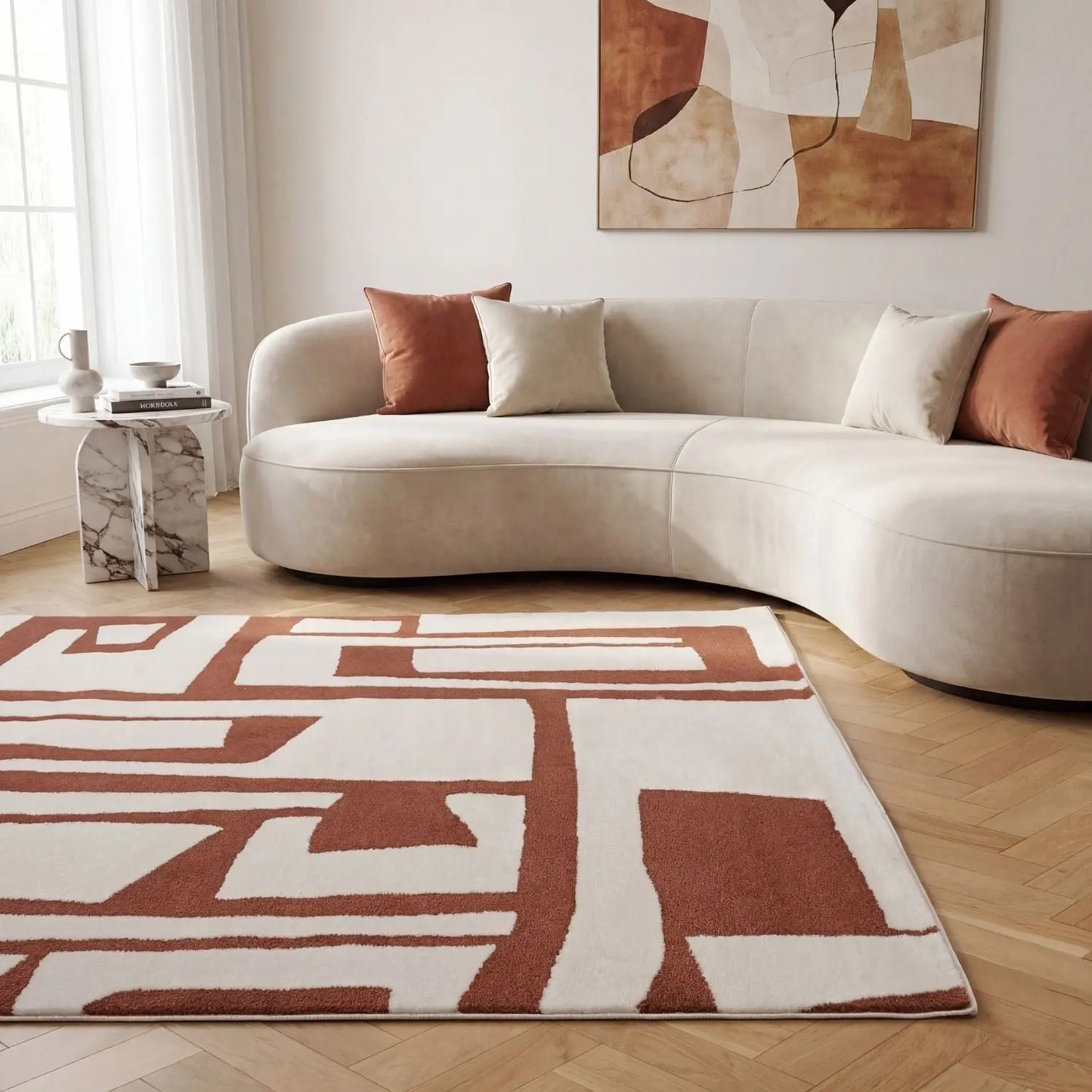Loft Abstract Terra Rug The Rugs