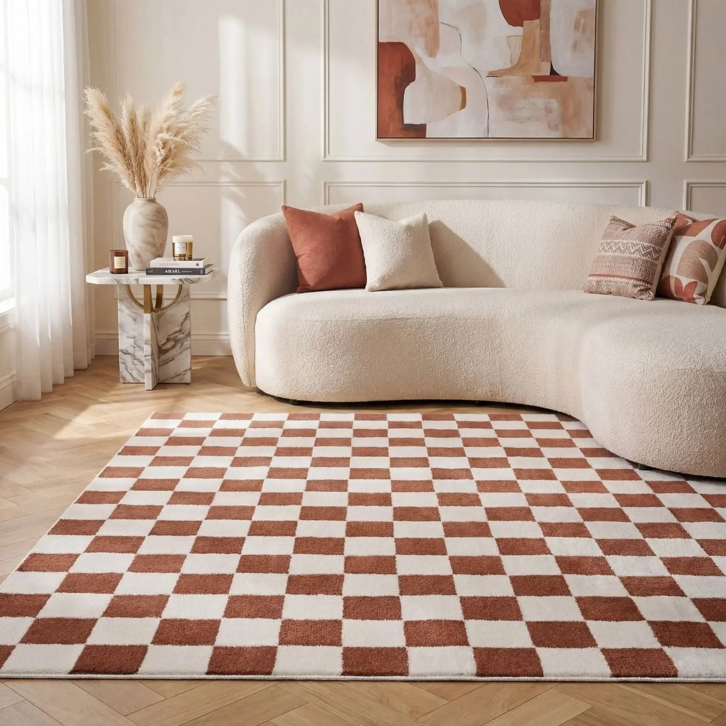 Loft Checkerboard Terra Rug The Rugs