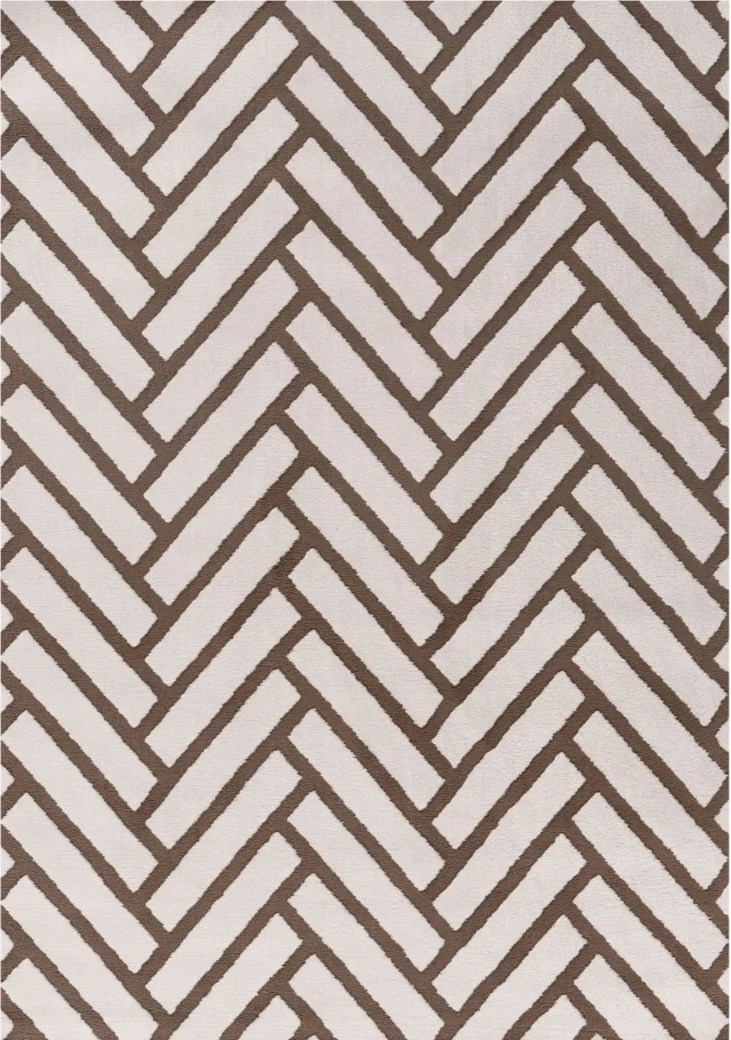 Loft Chevron Brown Rug The Rugs