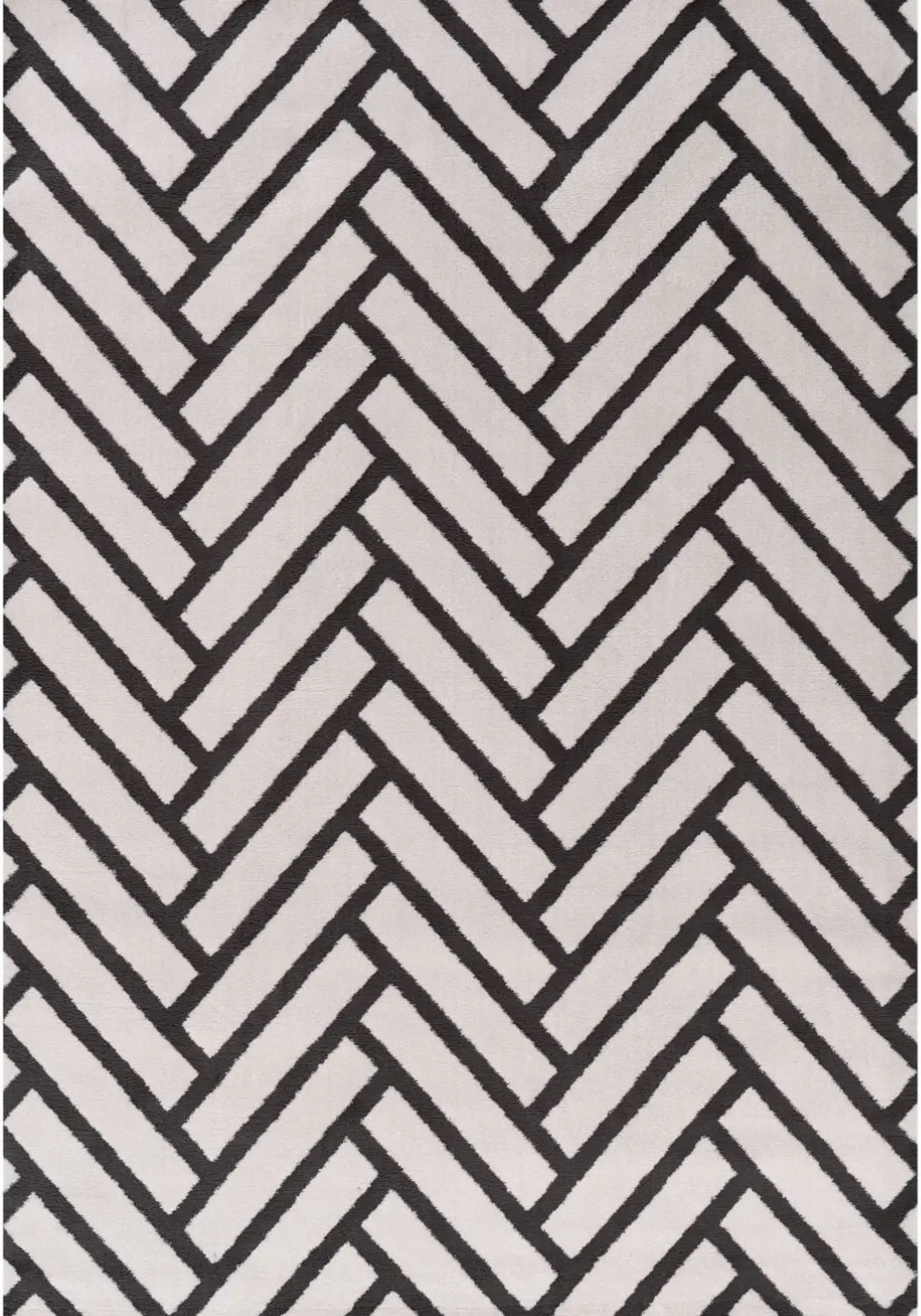 Loft Chevron Dark Grey Rug The Rugs