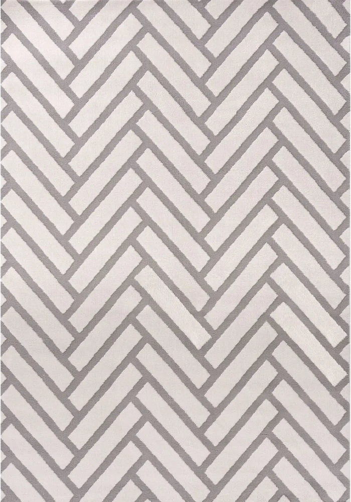 Loft Chevron Grey Rug The Rugs