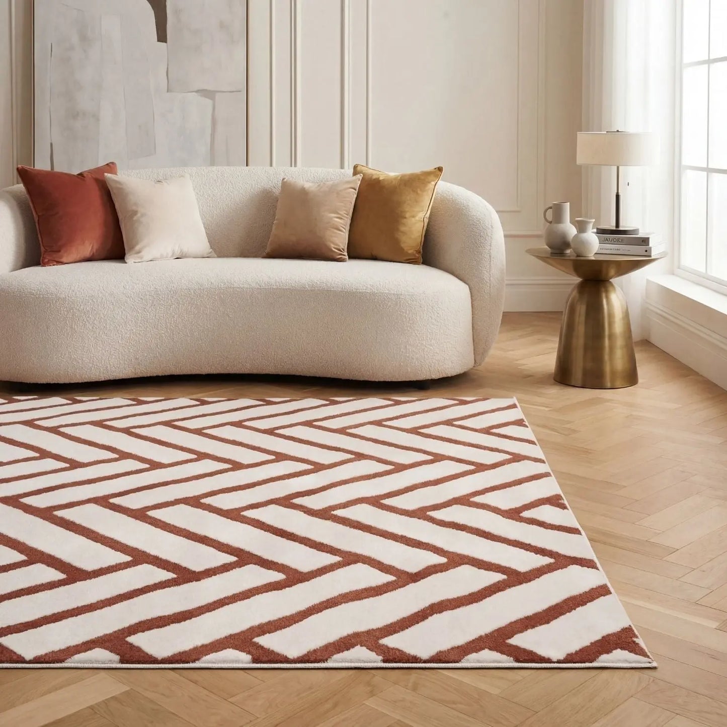 Loft Chevron Terra Rug The Rugs