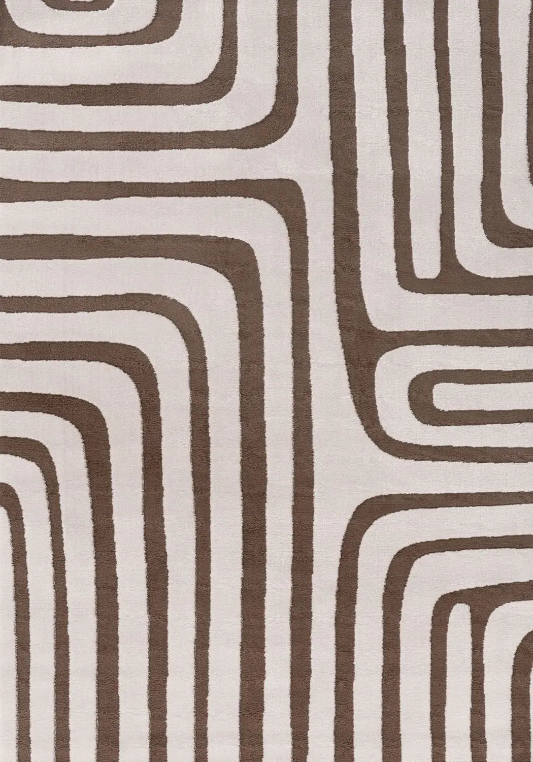 Loft Geometric Brown Rug The Rugs