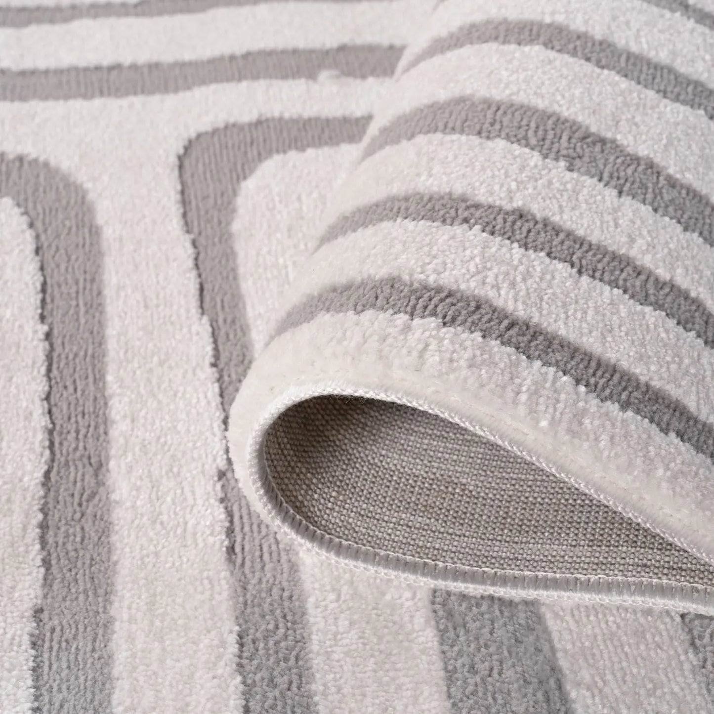 Loft Geometric Grey Rug The Rugs