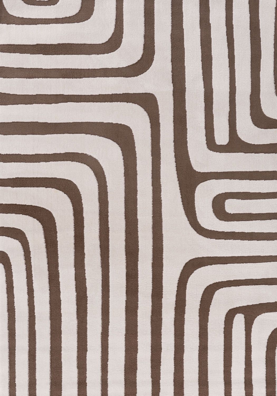 Loft Geometric Brown Rug The Rugs