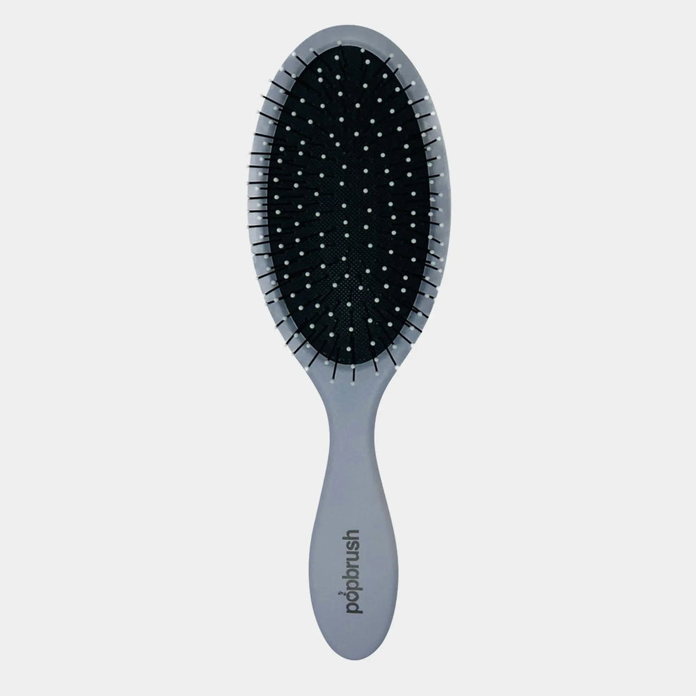 London Rain Grey Popbrush Ultimate Soft Bristle Hair Brush Popmask
