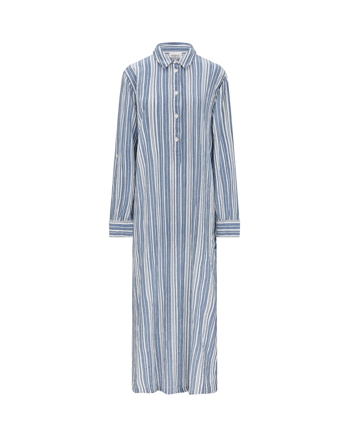The Maxi Shirt - French Navy Stripe Nudea