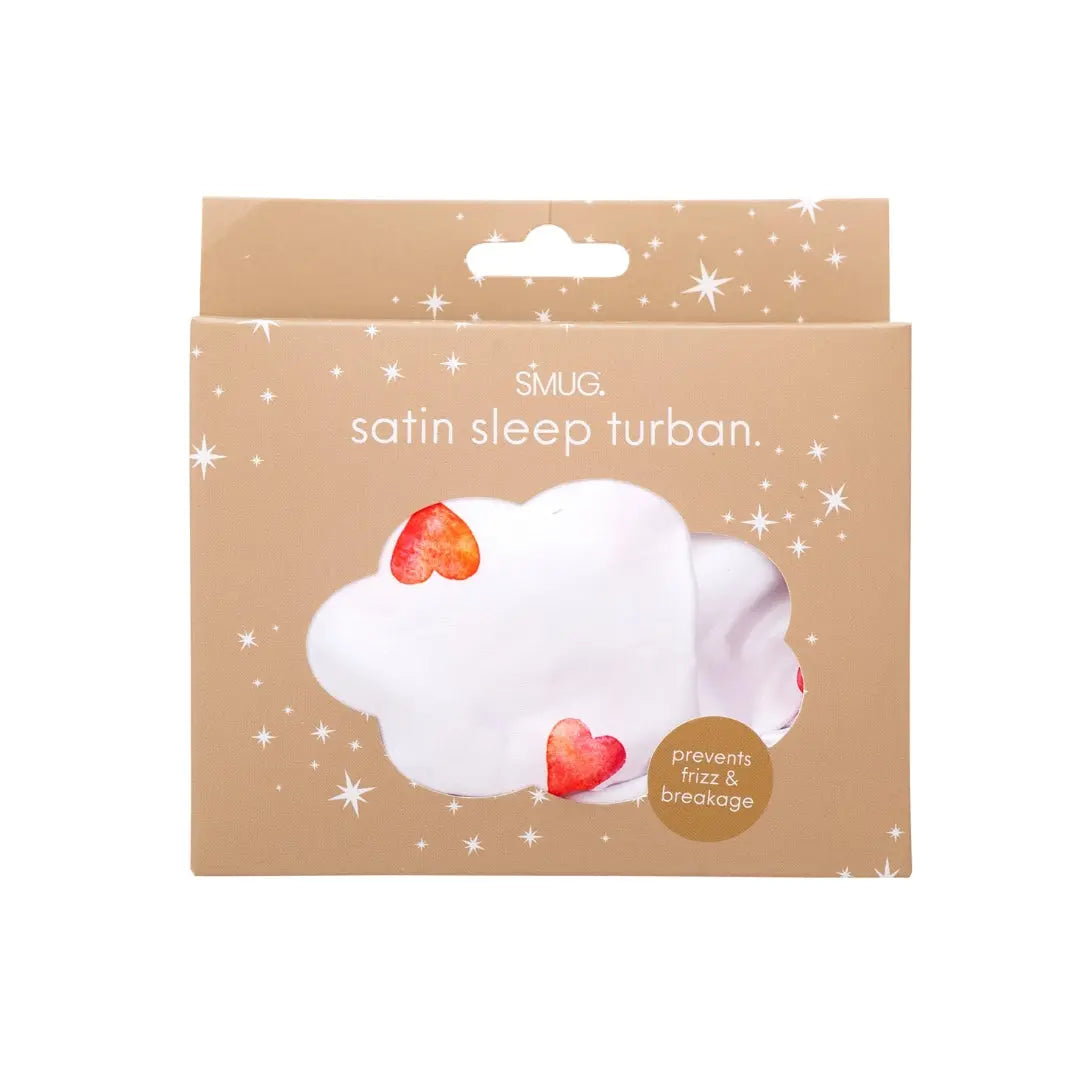 Loveheart Satin Sleep Turban SMUG
