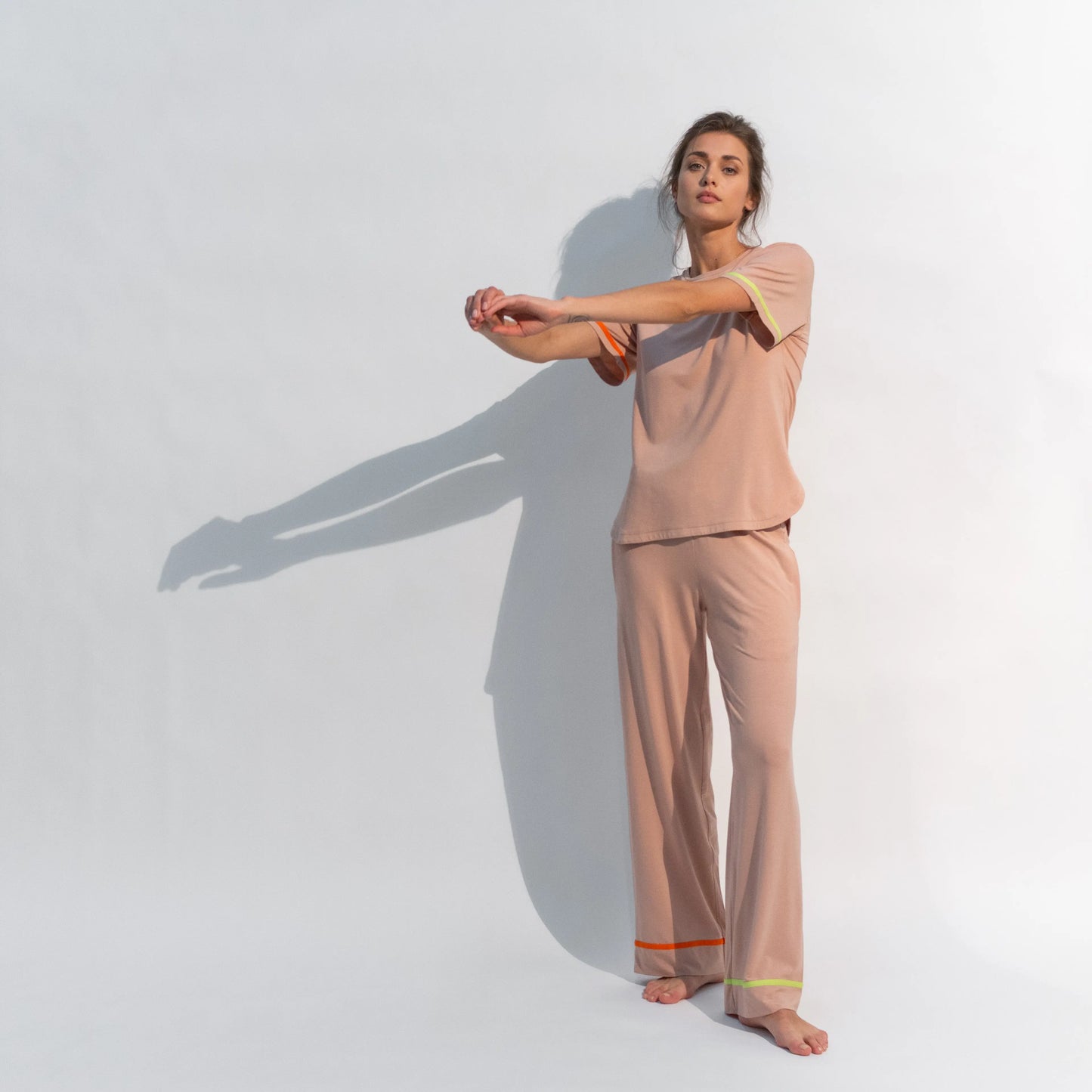 Lovely Break Pyjama Pants Nude NOKAYA
