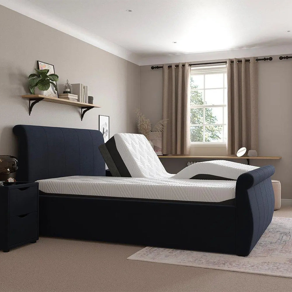 Lucia Sleepmotion 200 u&i Adjustable Upholstered Bed Frame - Blue Dreams