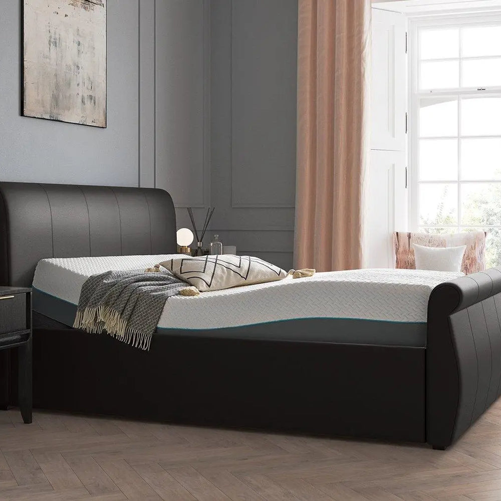 Lucia Sleepmotion Adjustable Upholstered Bed Frame - Brown Dreams