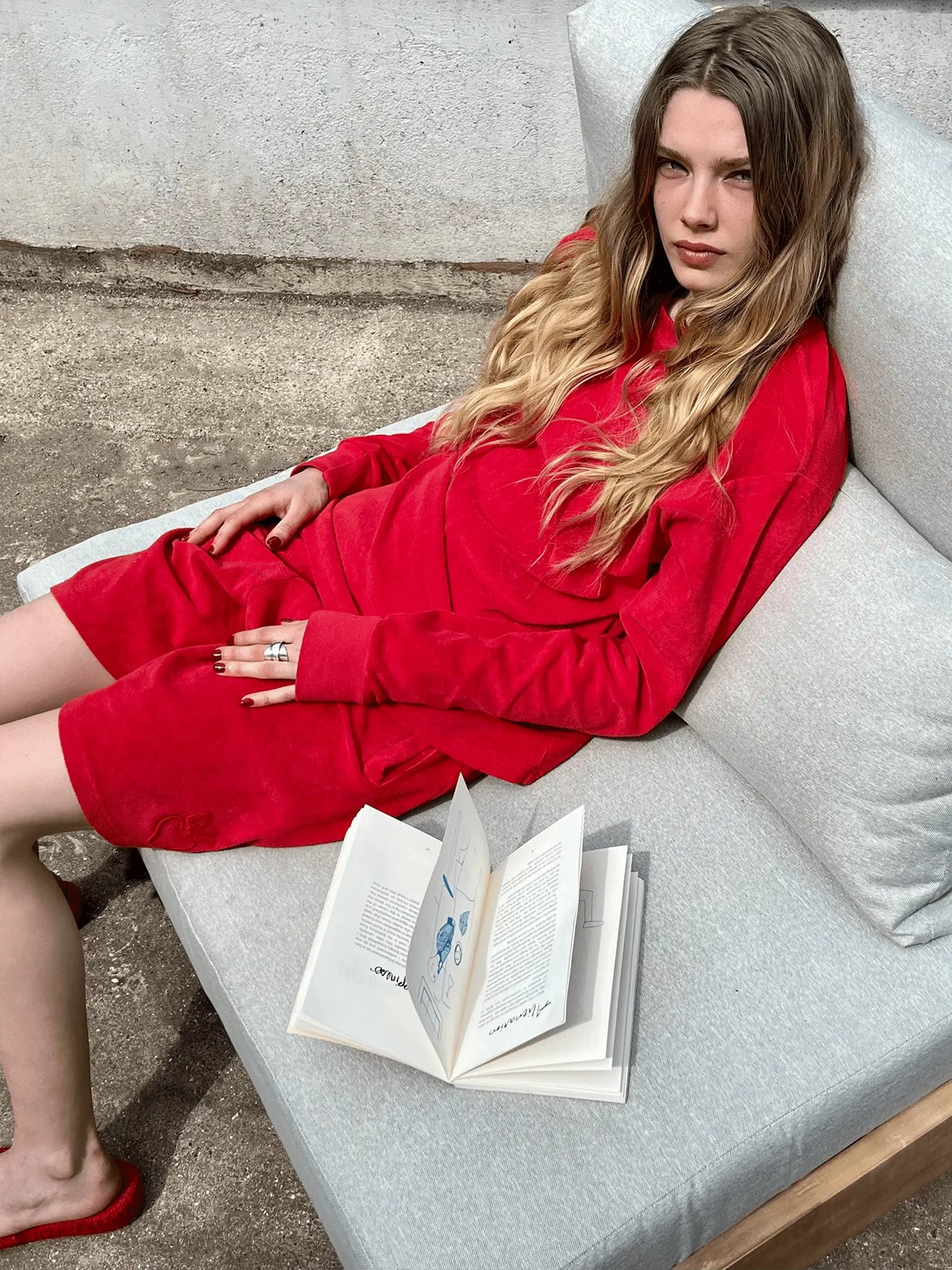 Lucky Red Organic Terry Long-sleeve Planet Loving Company