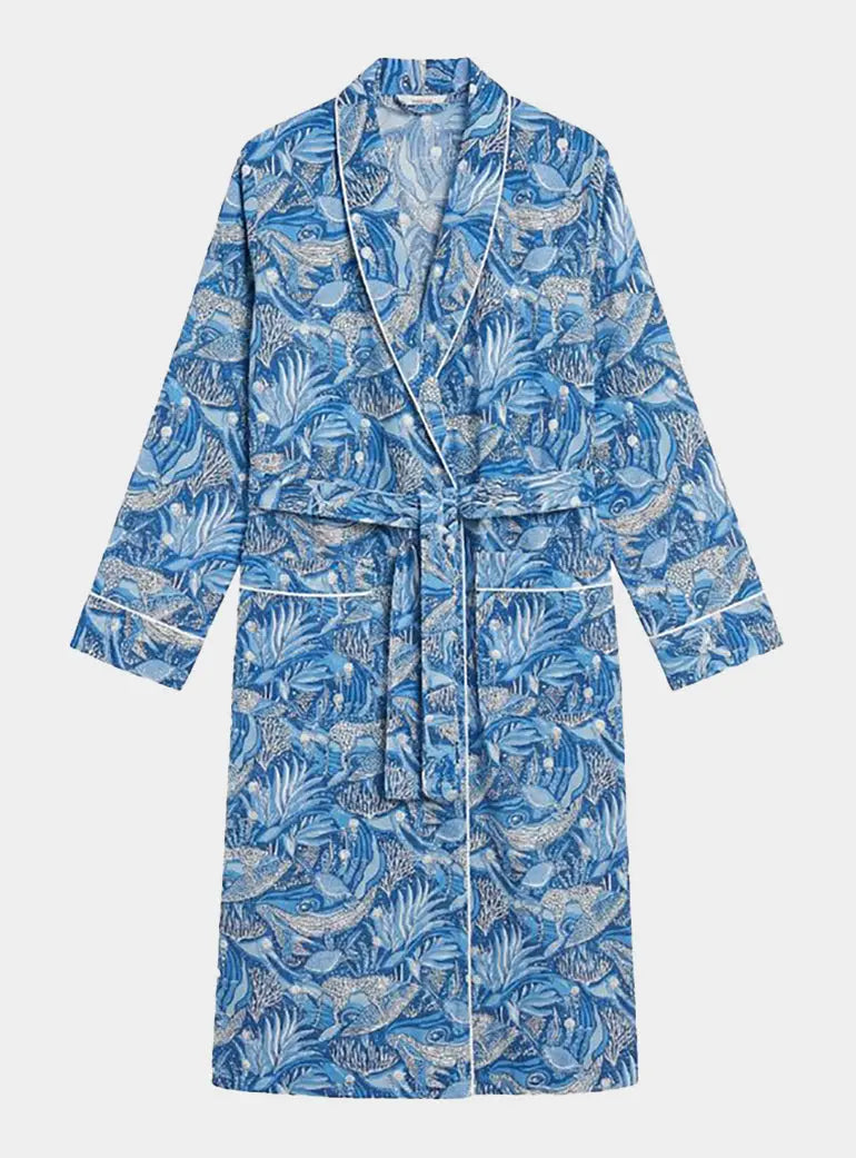 Lullaby of the Whales Organic Cotton Robe Myza