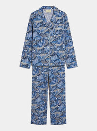 Lullaby of the Whales Women's Long Sleeve Organic Cotton Pyjama Trouser Set Myza
