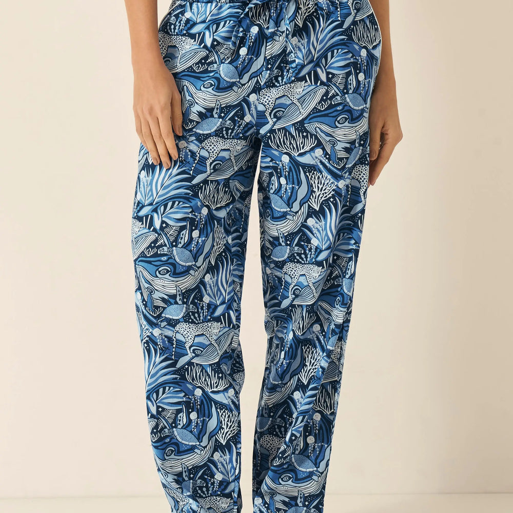Lullaby of the Whales Women's Organic Cotton Pyjama Trouser Myza