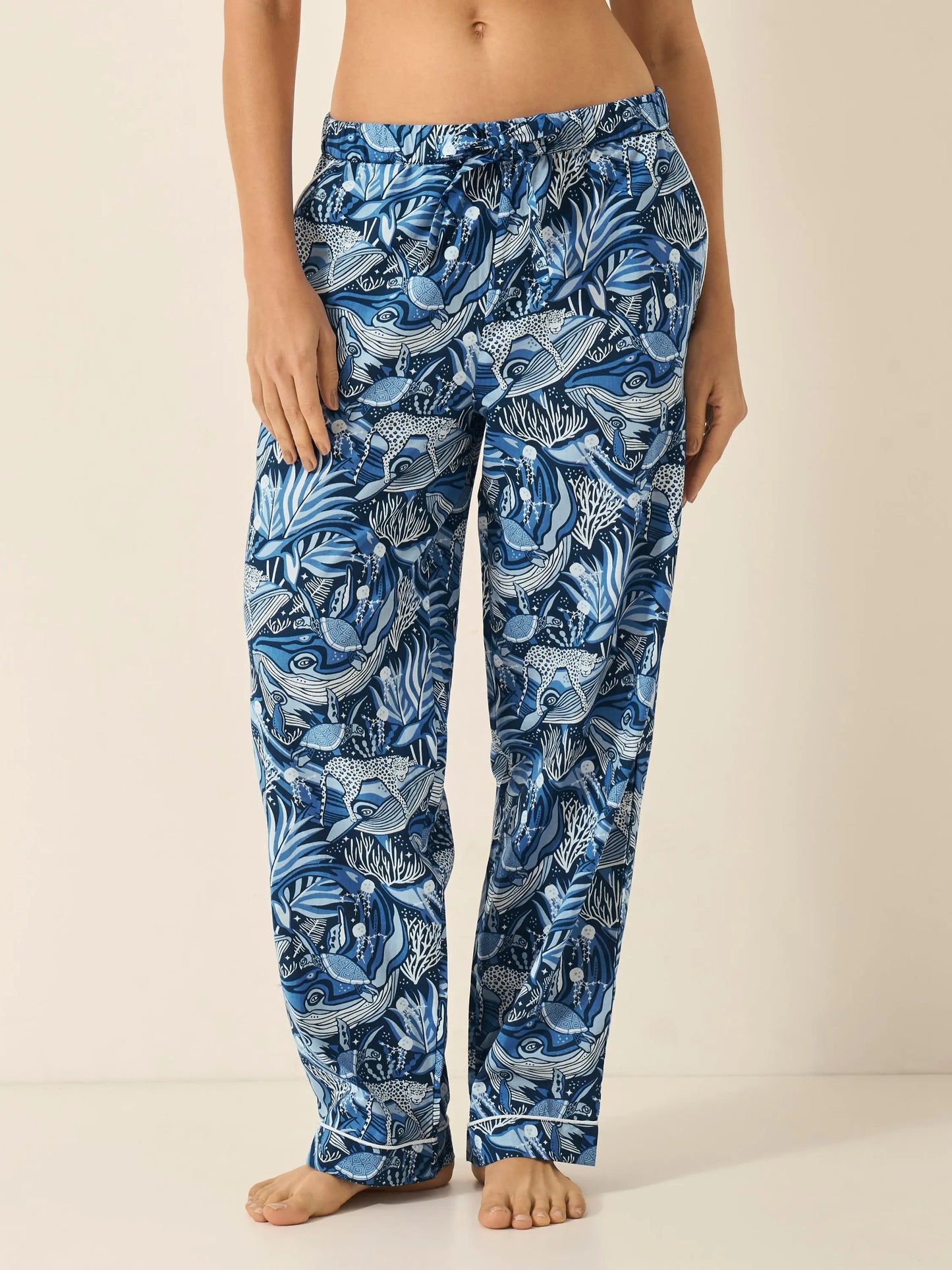 Lullaby of the Whales Women's Organic Cotton Pyjama Trouser Myza