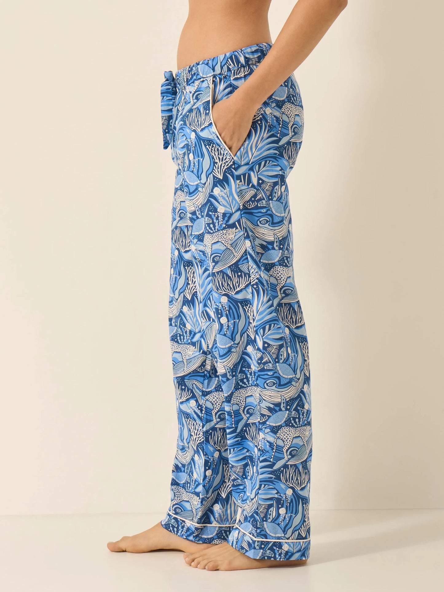 Lullaby of the Whales Women's Organic Cotton Pyjama Trouser Myza